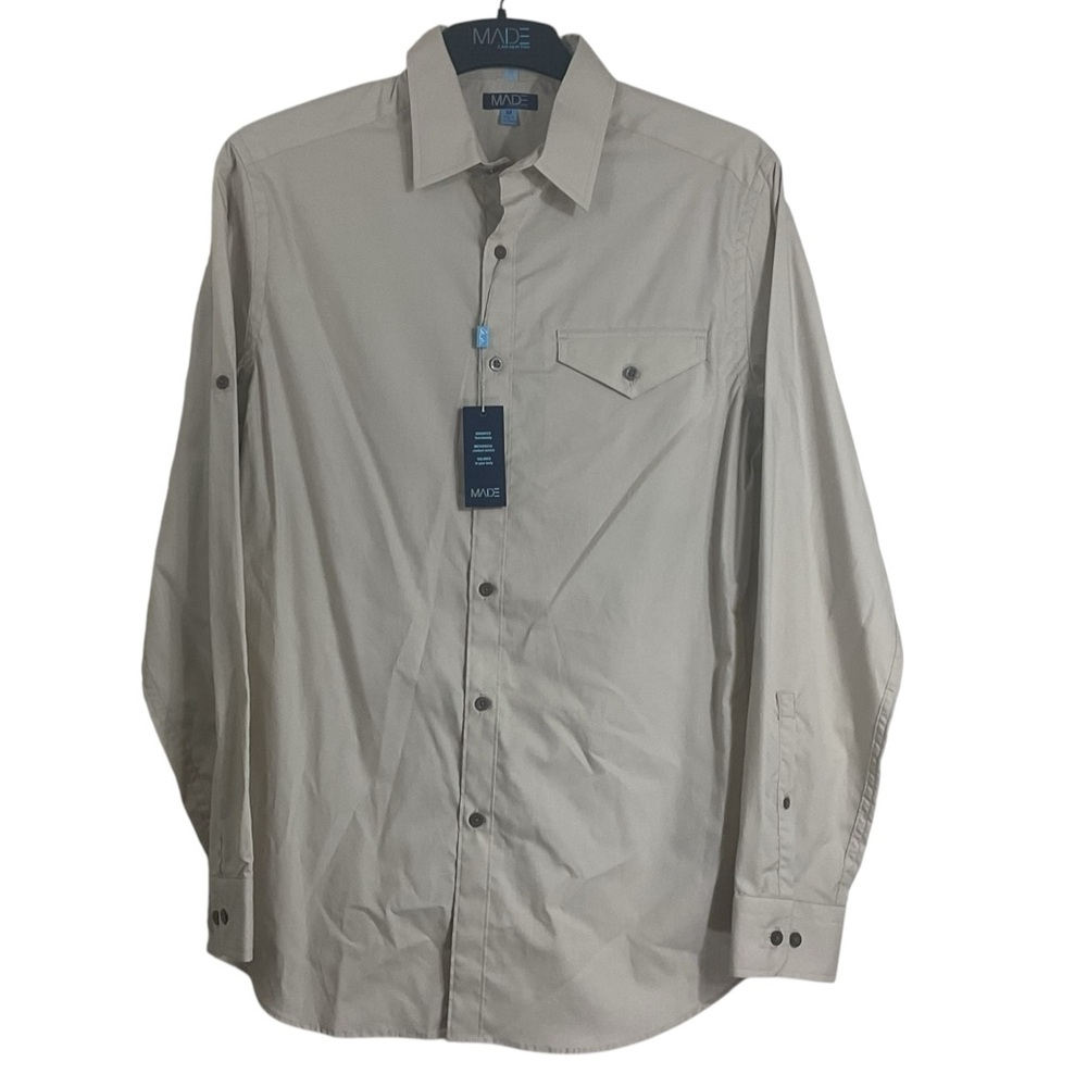 Cam Newton Men’s Long Sleeve Button Up Dress Shirt Sz Medium NWT